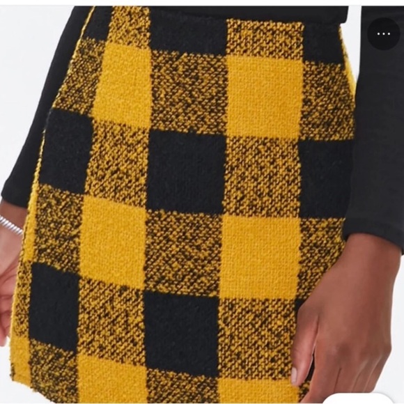 Forever21 Plaid tweed pencil skirt - Picture 3 of 5